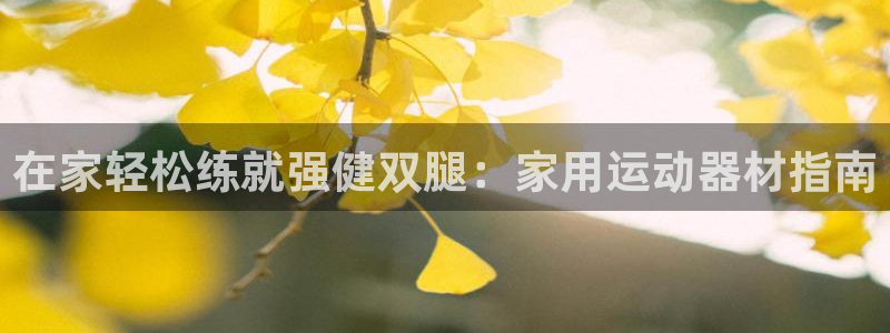 意昂體育3平臺是正規(guī)平臺嗎：在家輕松練就強健雙腿：家